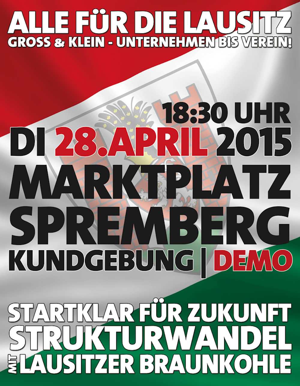 20150428 Demo Spremberg Plakat