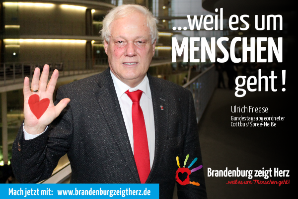 (Foto: Initiative "Brandenburg zeigt Herz" und Bundestagsbüro Ulrich Freese, G. Schlüter)