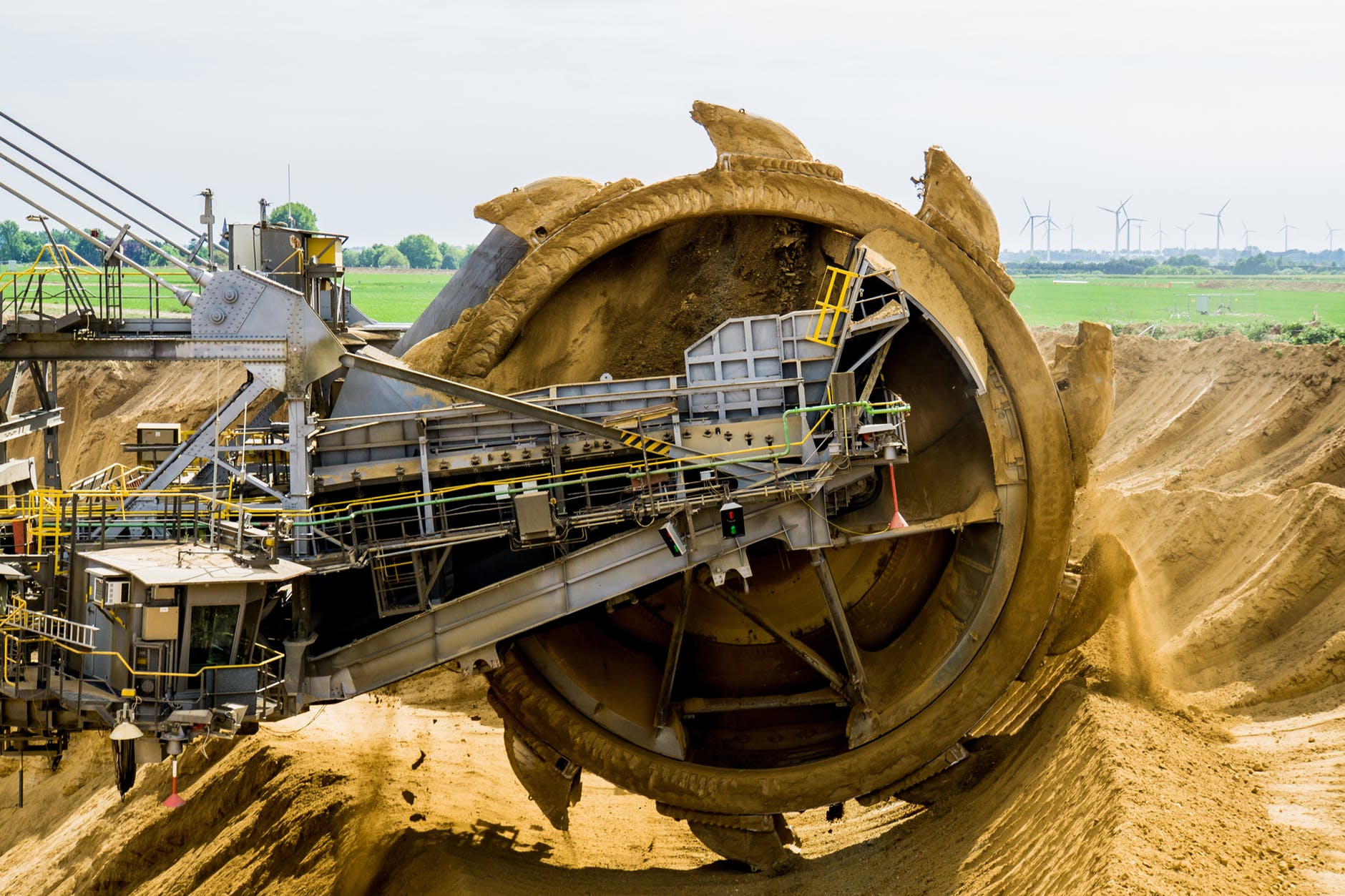 bucket wheel excavators open pit mining brown coal garzweiler