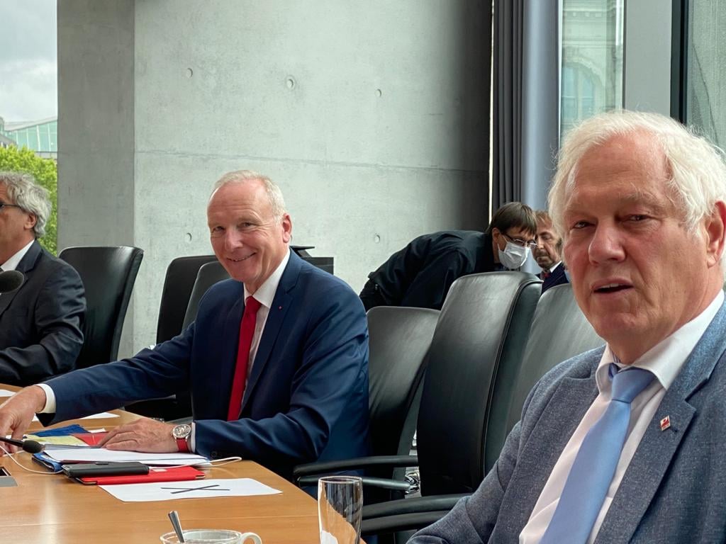 Bernd Westphal und Ulrich Freese bei der Expertenanhörung zum Kohleausstiegsgesetz am 25.5.2020