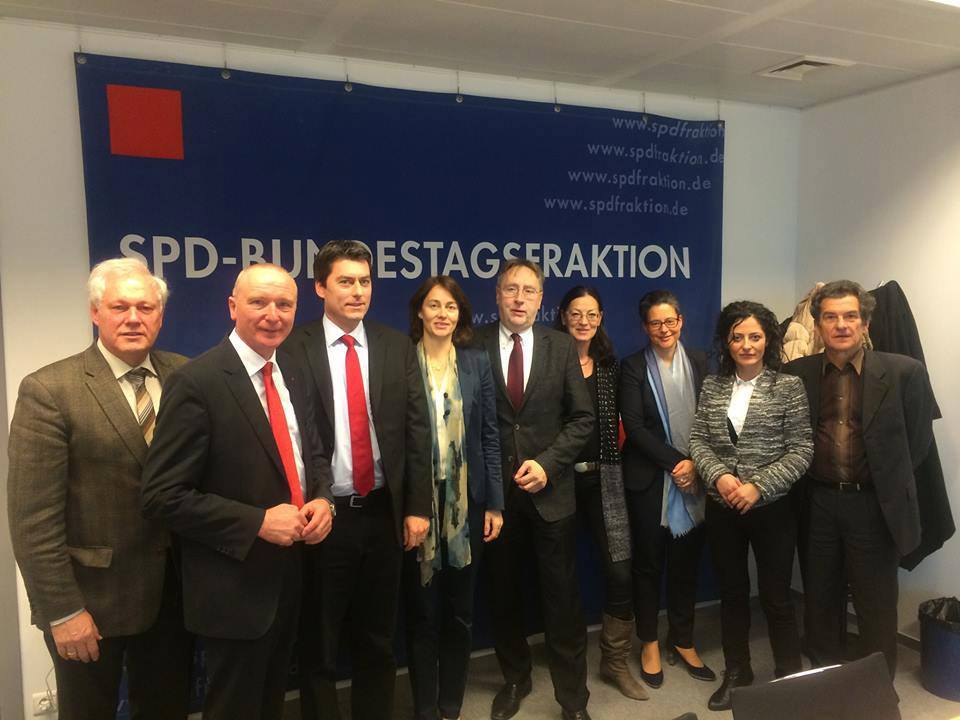 Delegation der SPD Bundestagsfraktion am 11. Dezember 2014 in Brüssel